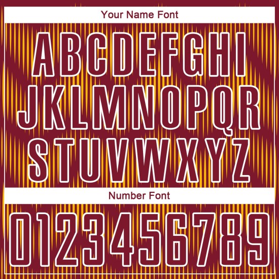 Maglia da calcio personalizzata con stampa a sublimazione Crimson Gold-White Line Maglia da calcio personalizzata con stampa a sublimazione Crimson Gold-White Line
