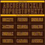 Maglia da calcio personalizzata con stampa a sublimazione marrone-oro Maglia da calcio personalizzata con stampa a sublimazione marrone-oro